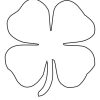 Farbe Vierblättriges Kleeblatt – Flowers Coloring Pages verwandt mit Ausmalbild Kleeblatt