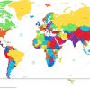 Farbige Weltkarte Vektor Abbildung. Illustration Von bestimmt für Weltkarte Farbig