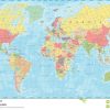 Farbige Weltkarte - Vektor-Illustration Stock Abbildung ganzes Weltkarte Farbig