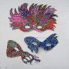 Faschingsmaske-Druckvorlage - Handmade Kultur bestimmt für Fasching Maske Basteln