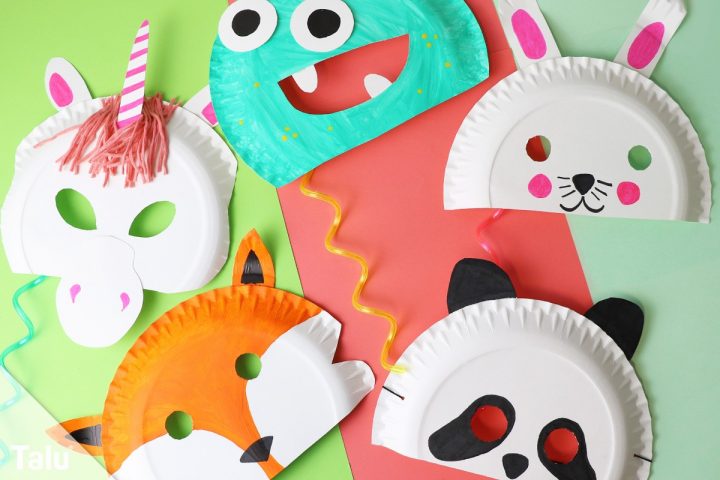 Faschingsmasken Basteln / Anleitung - Kindermasken Aus innen Masken Basteln Mit Kindern