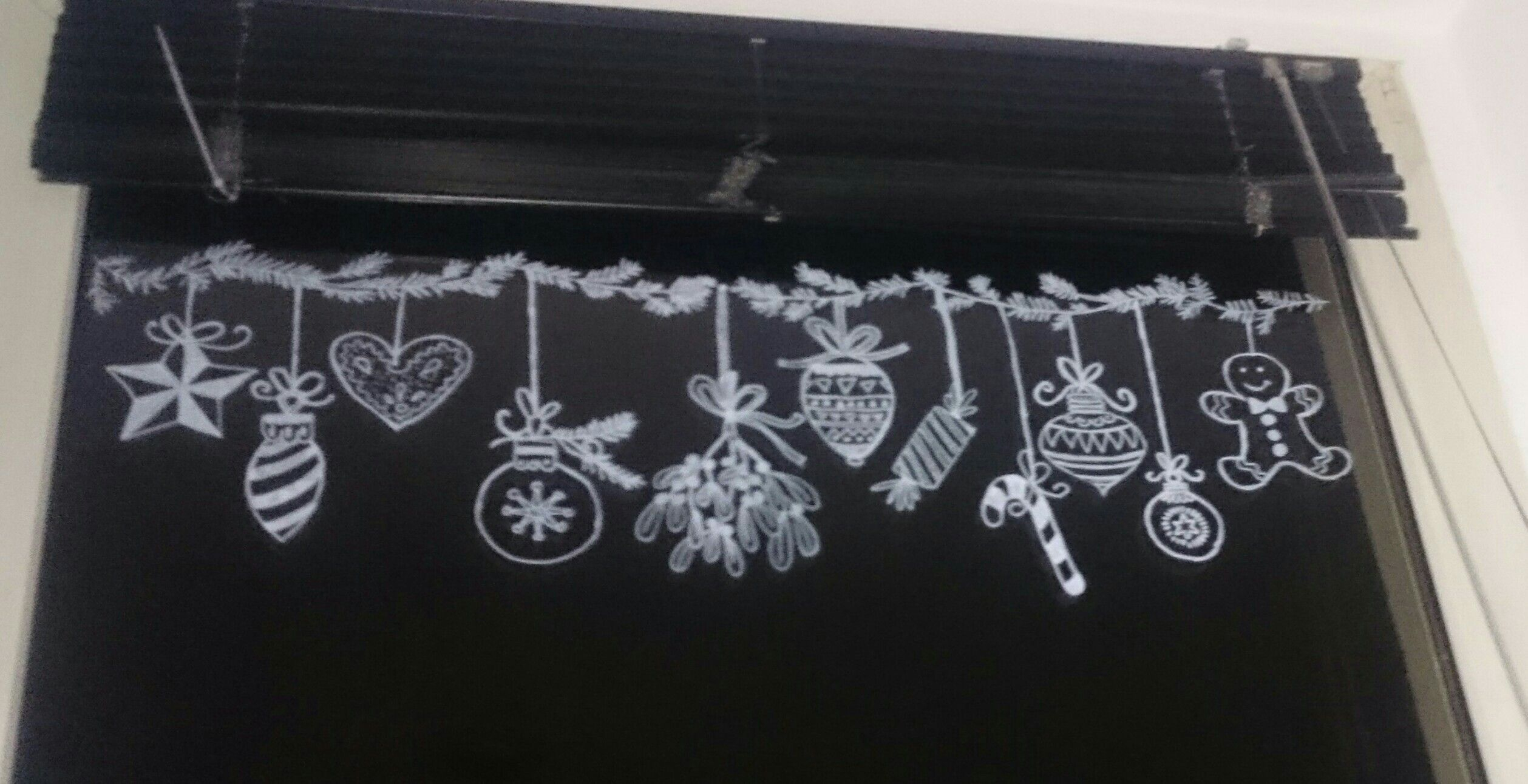 Fenster Deko Mit Kreidemarkern Und Vorlage Nach Bine Brändle bei Weihnachtsbilder Fürs Fenster
