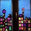 Fensterbild Weihnachten #fensterdekoweihnachtenbasteln (Mit für Fensterbilder Weihnachten Vorlagen Transparentpapier
