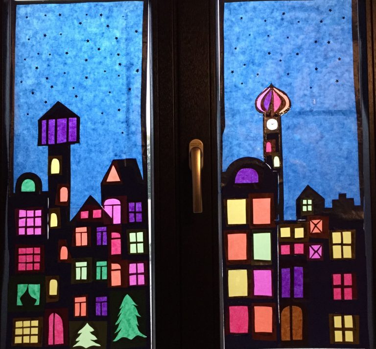 Fensterbild Weihnachten #fensterdekoweihnachtenbasteln ...