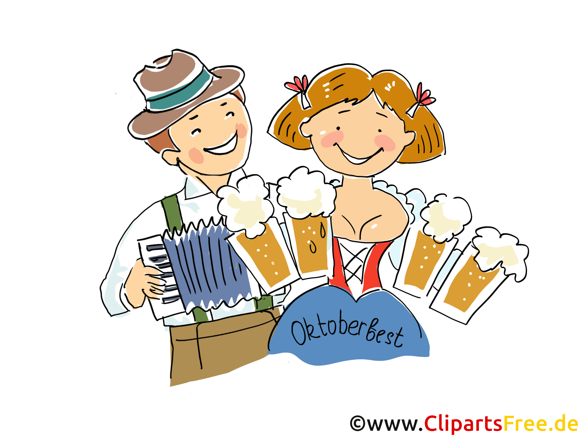 Fest In Bayern Oktoberfest Clipart, Bild, Grafik bestimmt für Cliparts Essen Und Trinken Gratis