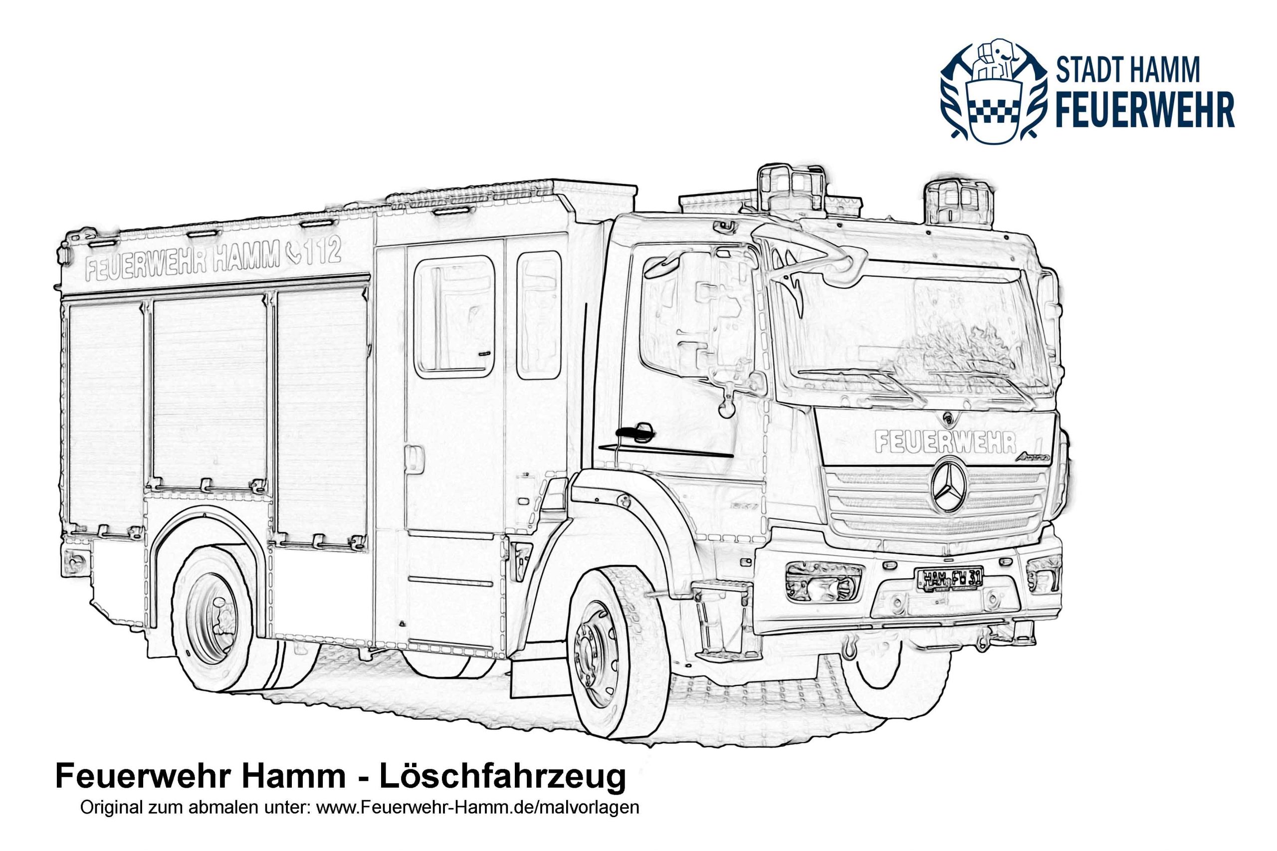 Feuerwehr Hamm | Downloads Für Kinder — Malvorlagen in Malvorlagen Feuerwehr