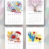 Fingerstempel Kalender 2020 | Kalender Für Kinder, Kalender mit Kalender Basteln Mit Kindern
