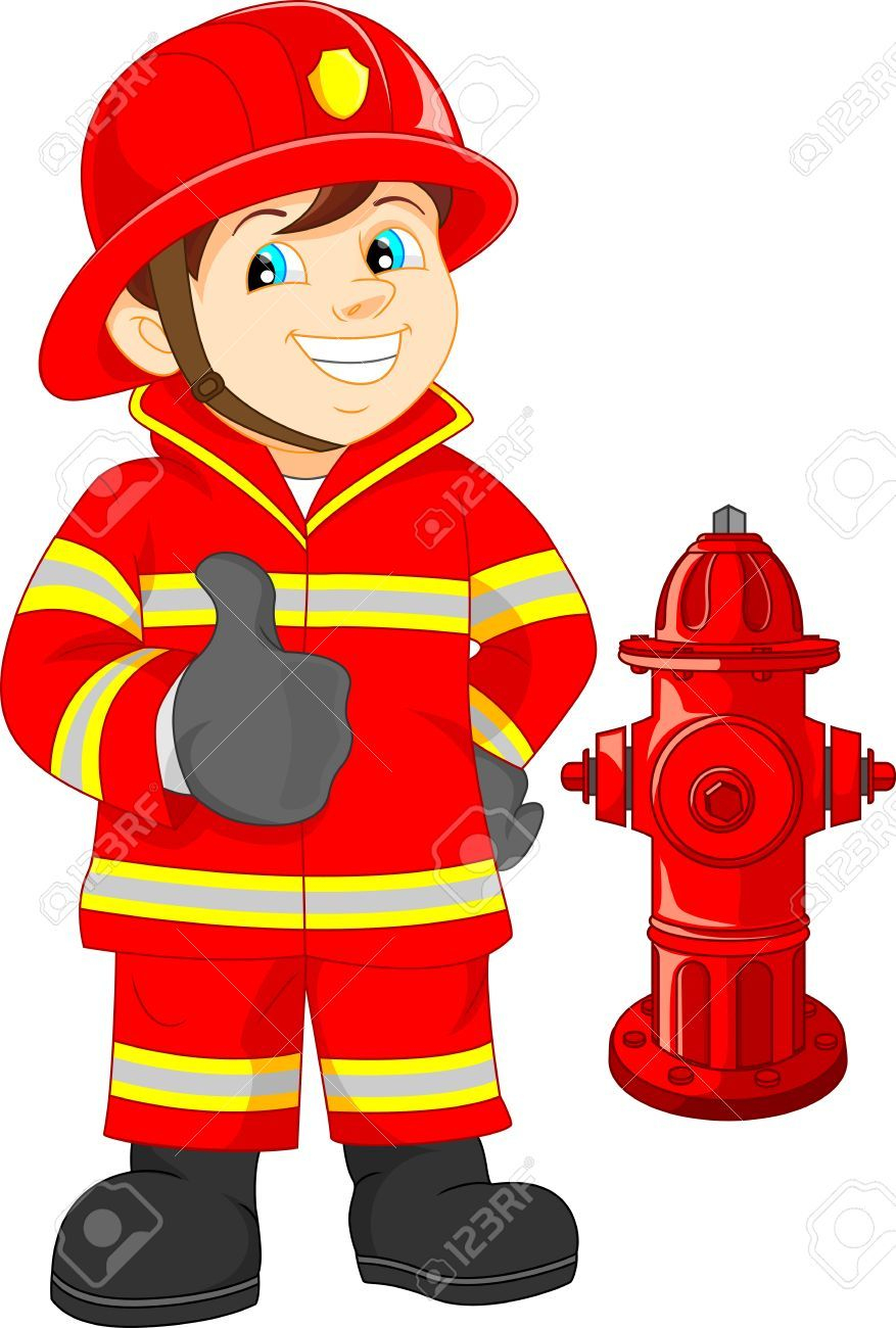 Fire Fighter Cartoon Thumb Up , #spon, #fighter, #fire über Cliparts Feuerwehr Kostenlos