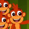 Five Little Monkeys Jumping On The Bed | Children Nursery Rhyme | Flickbox  Kids Songs in Five Little Monkeys Jumping On The Bed Song