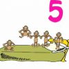 Five Little Monkeys Jumping On The Bed - Original Song innen Five Little Monkeys Jumping On The Bed Song
