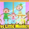 Five Little Monkeys Jumping On The Bed With Lyrics - Kids Songs Nursery  Rhymes By Eflashapps innen Five Little Monkeys Jumping On The Bed Song