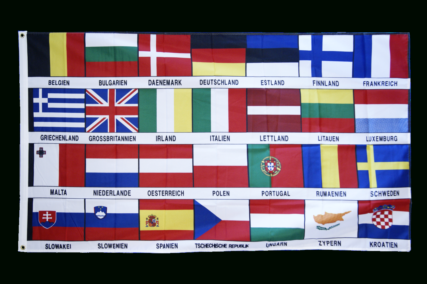 Flagge Europäische Union Eu 28 Staaten - 90 X 150 Cm für Flaggen Der Eu Länder