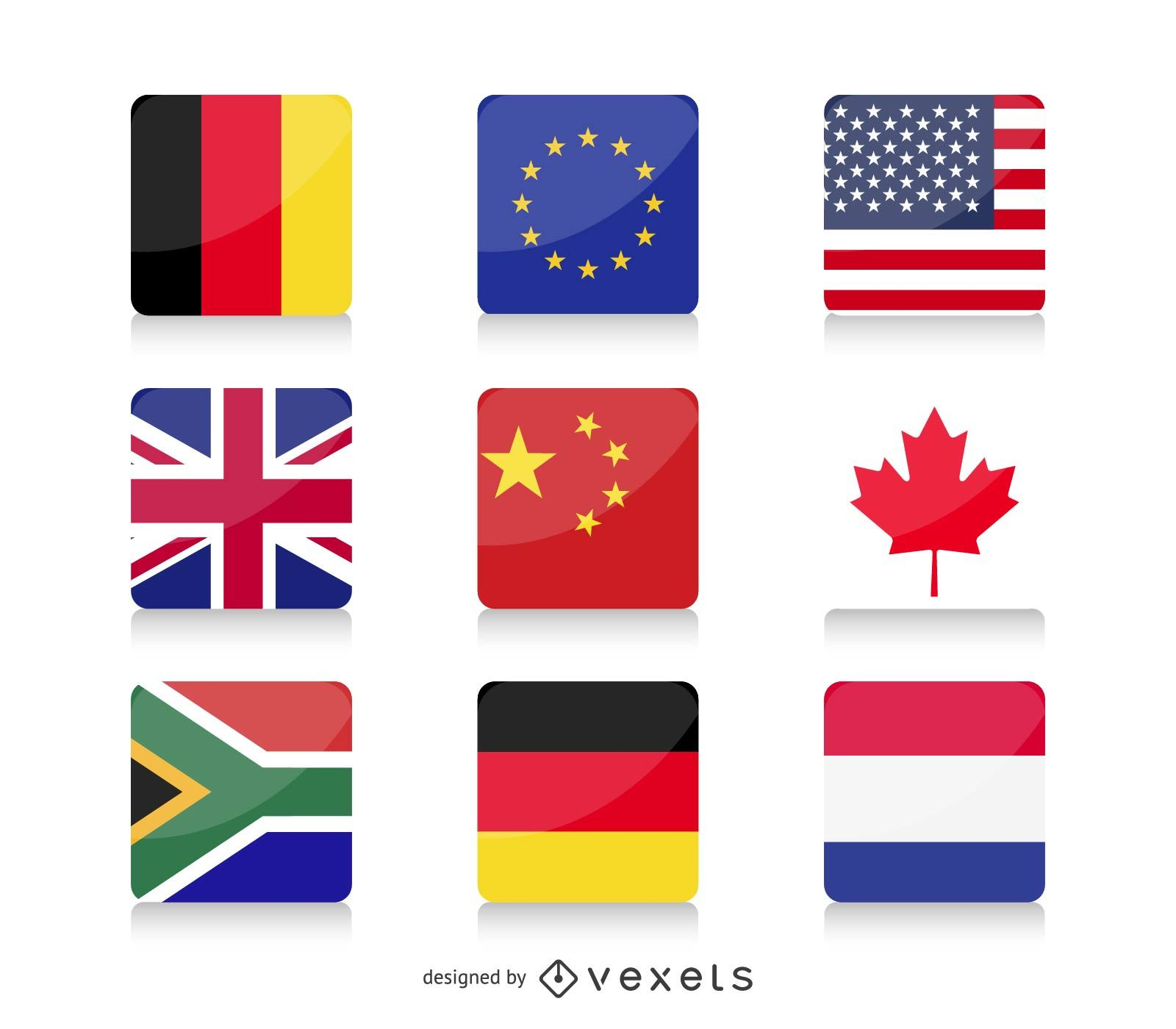 Flaggen Der Welt - Vektor Download mit Flaggen Der Welt Download