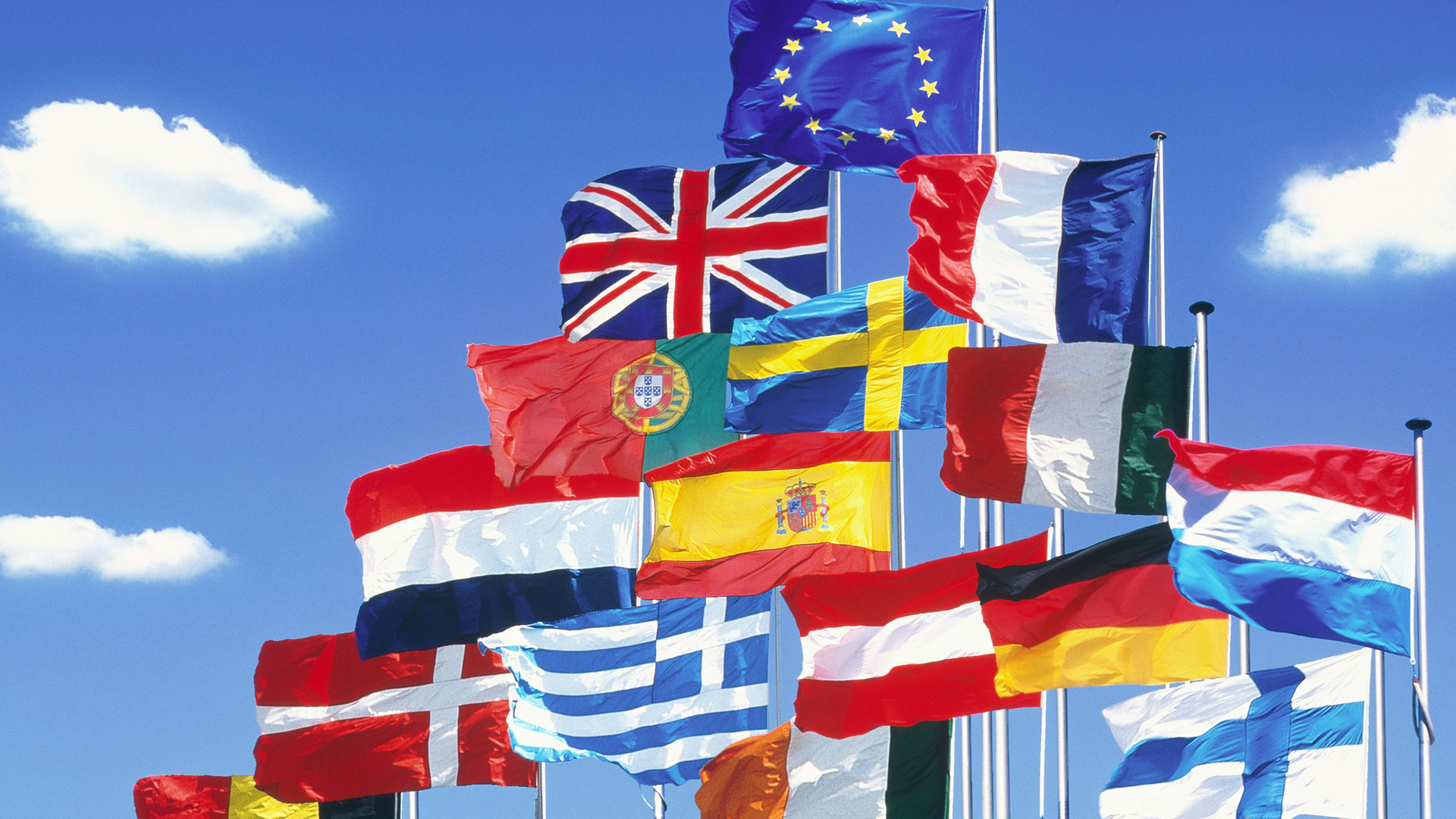 Flaggen Und Fahnen - Kommunikation - Gesellschaft - Planet für Flaggen Der Eu Länder