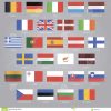 Flaggen Von Eu-Ländern Vektor Abbildung. Illustration Von für Flaggen Der Eu Länder
