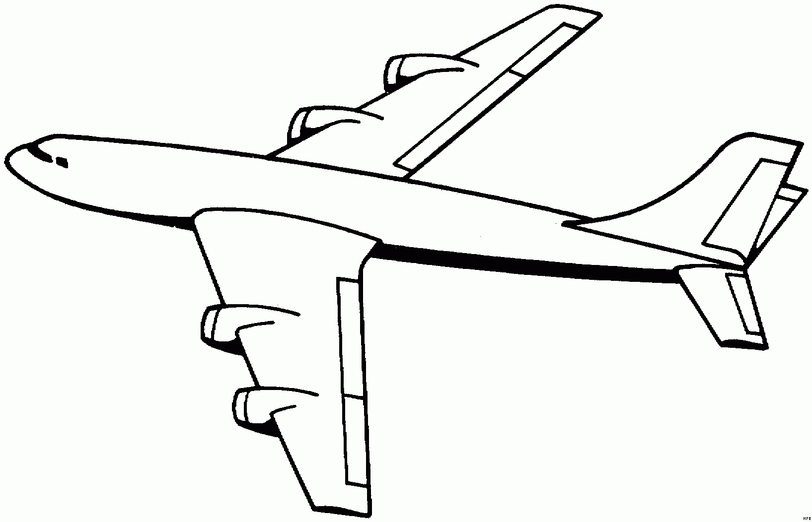 Flugzeug Malvorlage | Kostenlose Ausmalbilder, Flugzeug mit Flugzeug Malvorlage