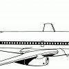 Flugzeug Schwarzer Streifen Ausmalbild &amp; Malvorlage (Die innen Flugzeug Ausmalbild