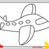 Flugzeug Zeichnen Schritt Für Schritt Für Anfänger &amp; Kinder - Zeichnen  Lernen 5 ganzes Düsenjet Zum Ausmalen