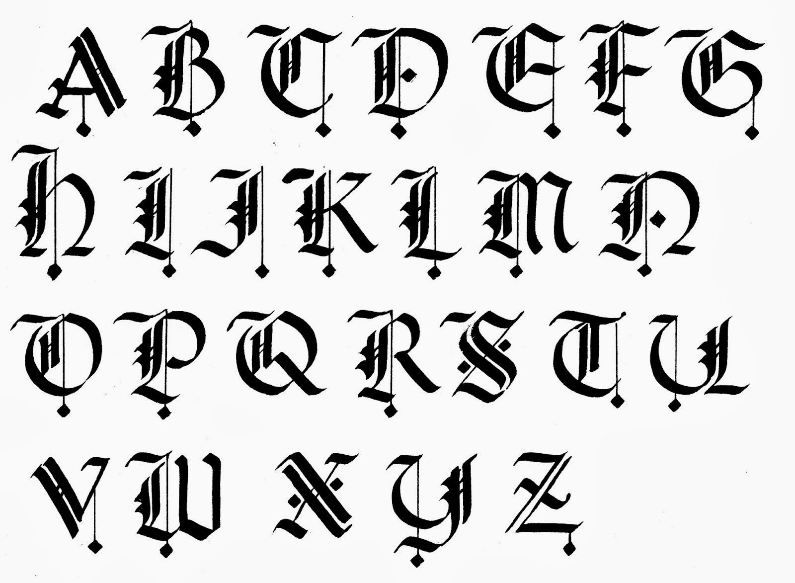 Fountain Pen Calligraphy Typeface - Google Search verwandt mit Gotische Buchstaben