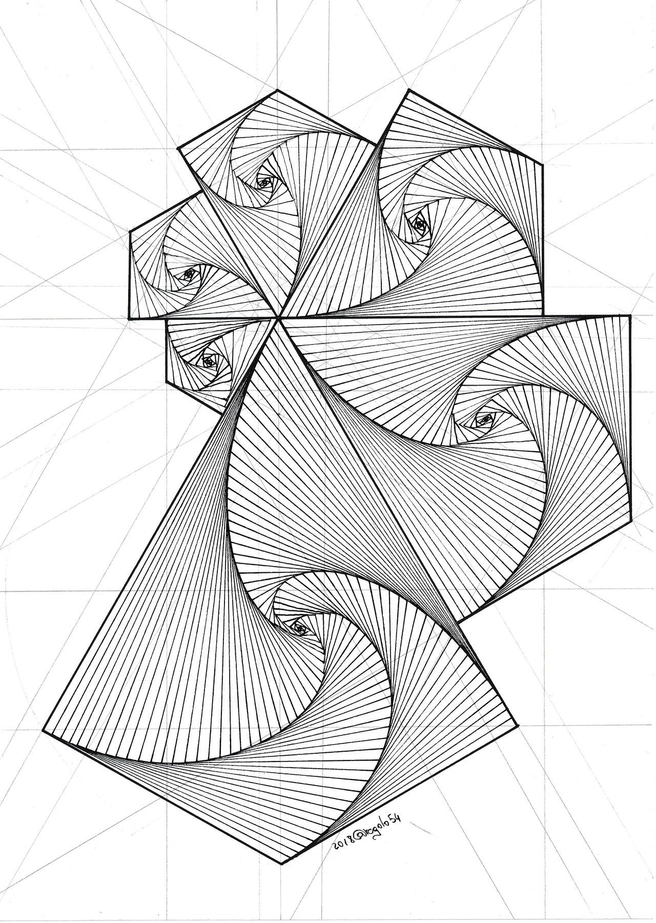 Fractal (Mit Bildern) | Geometrische Zeichnung, Geometrie mit Geometrische Formen Zeichnen