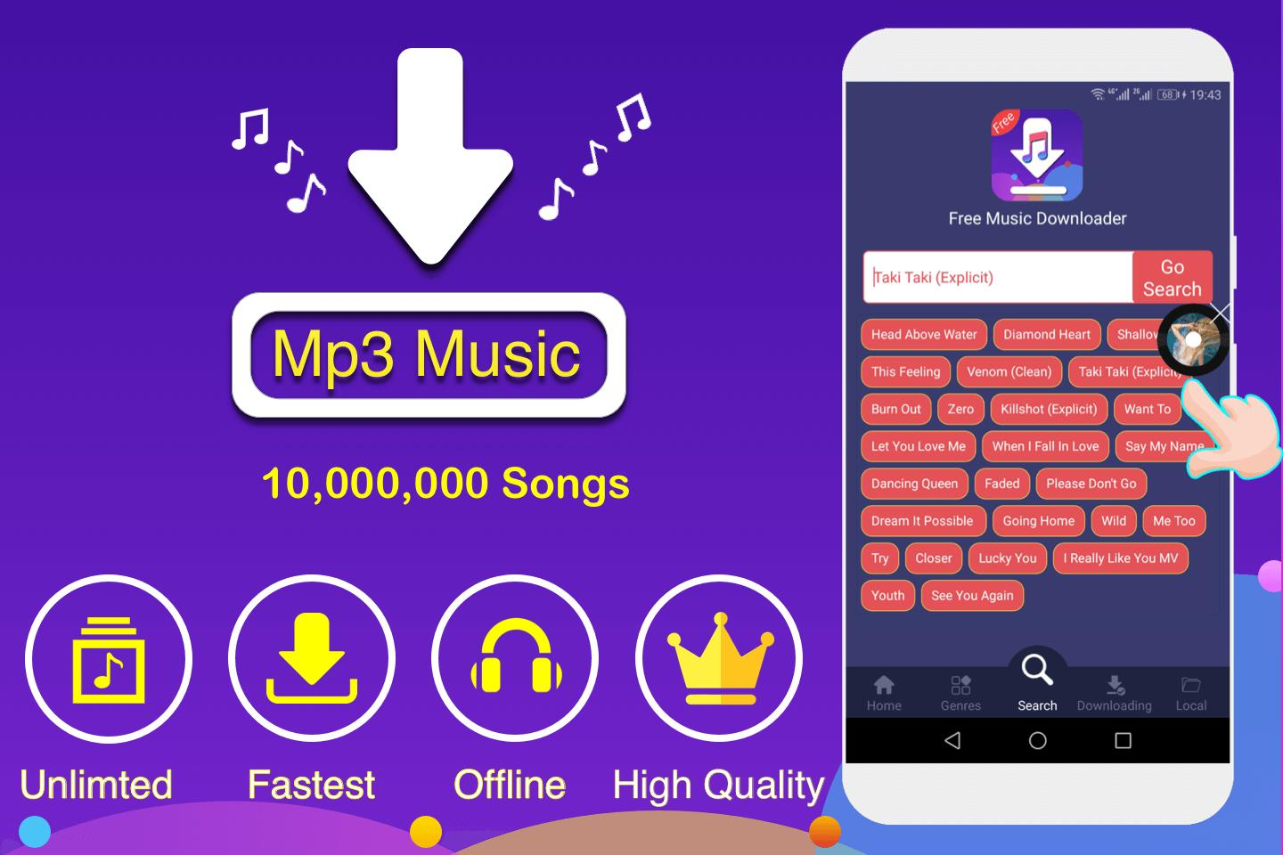 Free Music Downloader &amp; Mp3 Music Download Für Android - Apk in Musik Downloader Kostenlos Herunterladen