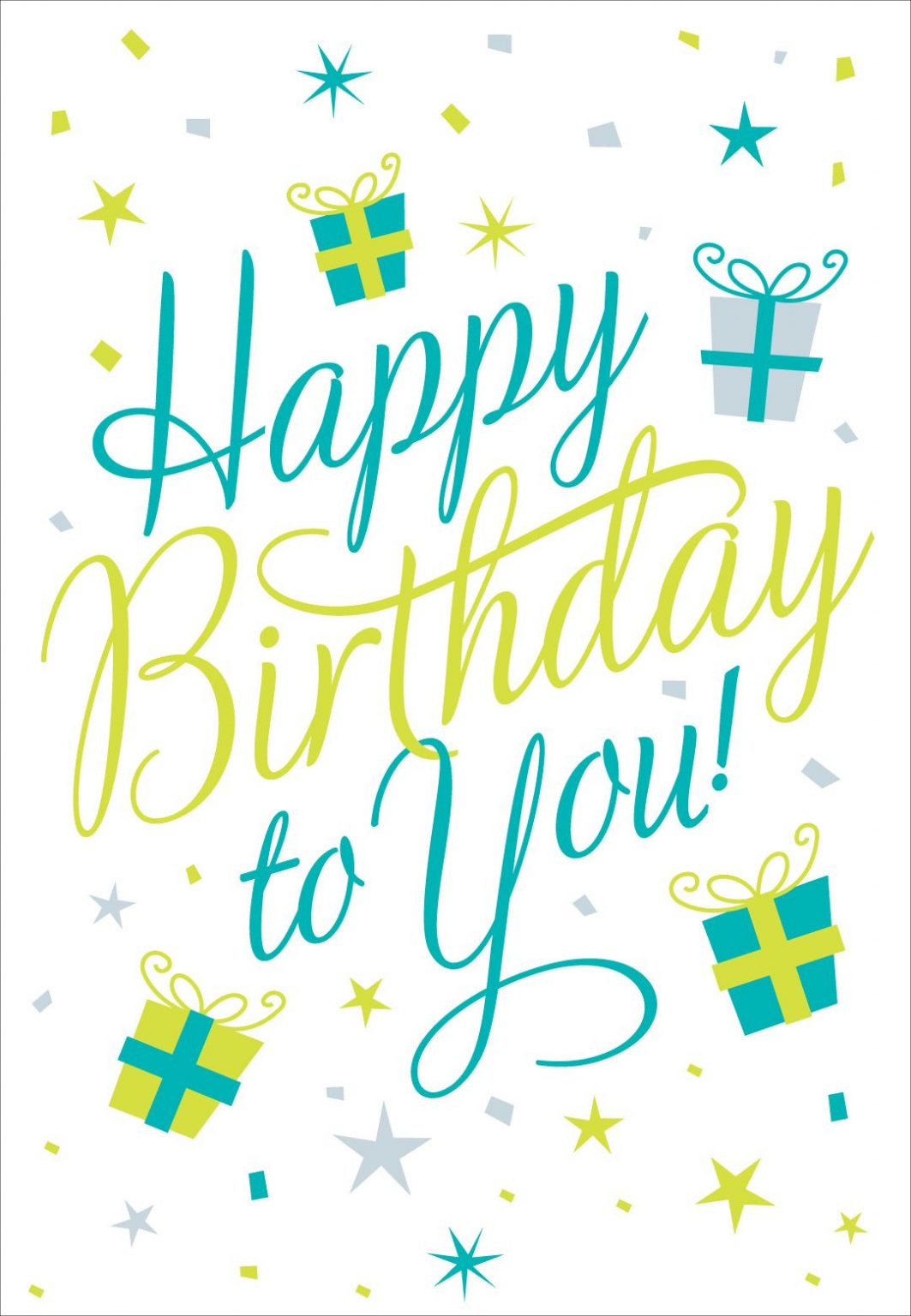 Free Printable Happy Birthday To You Greeting Card | Alles bestimmt für