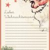 Free Printable Letter To Santa Claus Template For Children verwandt mit Brief Vom Nikolaus Vorlage