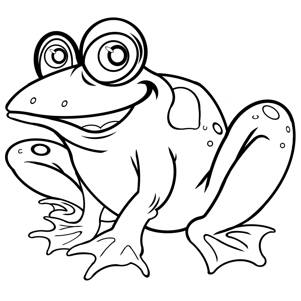 Frosch – Malvorlage | Gedichte innen Frosch Malvorlage
