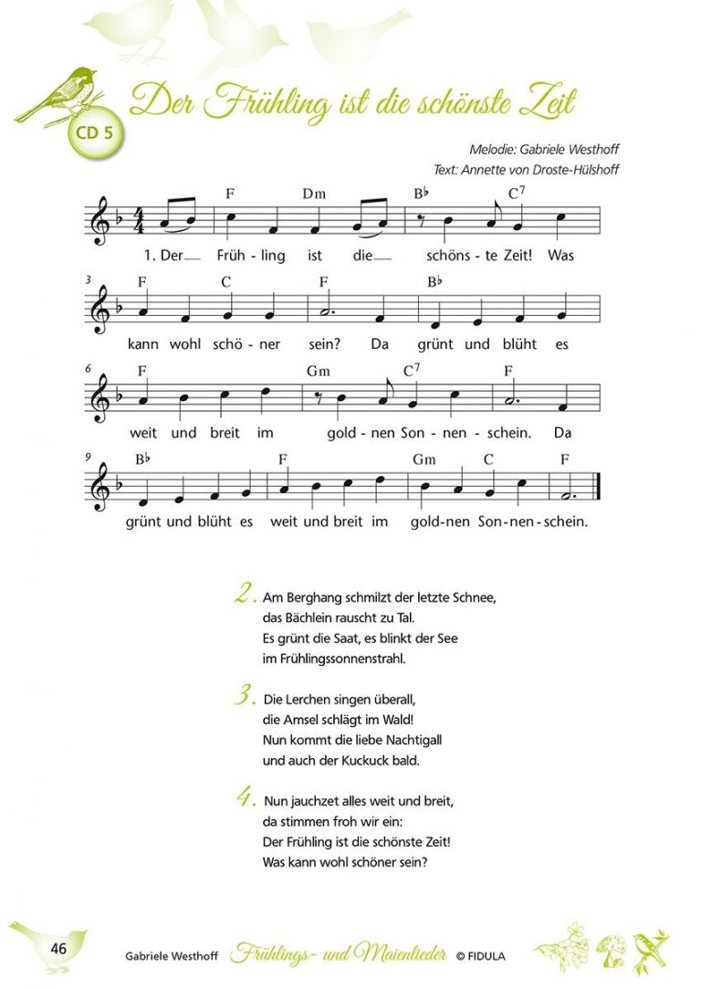 Frühlings- Und Maienlieder (Mit Bildern) | Kinder Lied bestimmt für