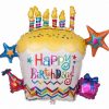 Geburtstagsballon &quot;happy Birthday Torte&quot; über Torte Happy Birthday