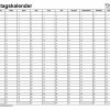 Geburtstagskalender In Excel Zum Ausdrucken (10 Varianten) für Geburtstagskalender Vorlage
