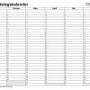 Geburtstagskalender In Excel Zum Ausdrucken (10 Varianten) in Geburtstagskalender Vorlage