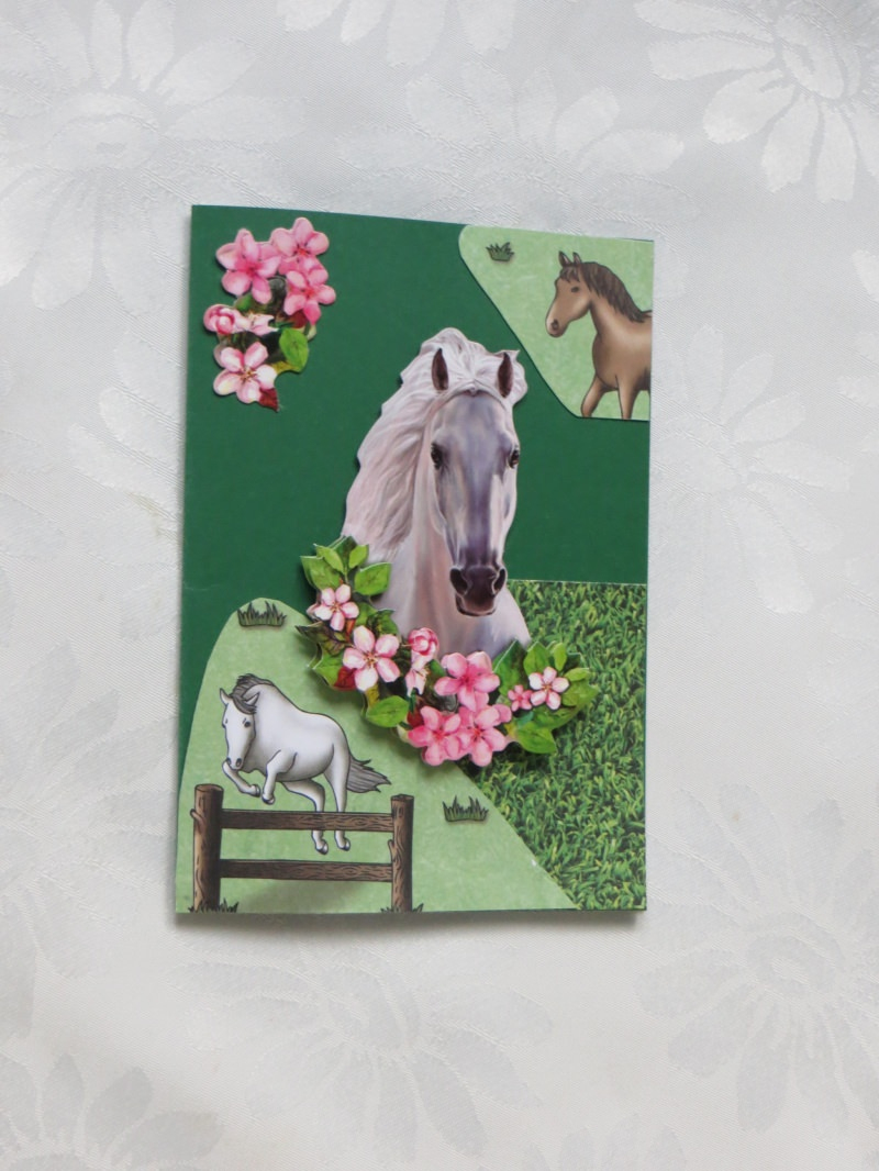 Geburtstagskarte Mit Einem Pferd, Glückwunschkarte innen Geburtstagskarte Pferd