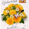 Geburtstagskarten Blumen Grußkarten Glückwunschkarten Geburtstag Hüllen  51-6280 (50 Stück) für Geburtstagsglückwunschkarten