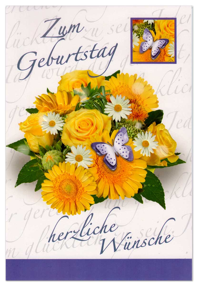 Geburtstagskarten Blumen Grußkarten Glückwunschkarten Geburtstag Hüllen