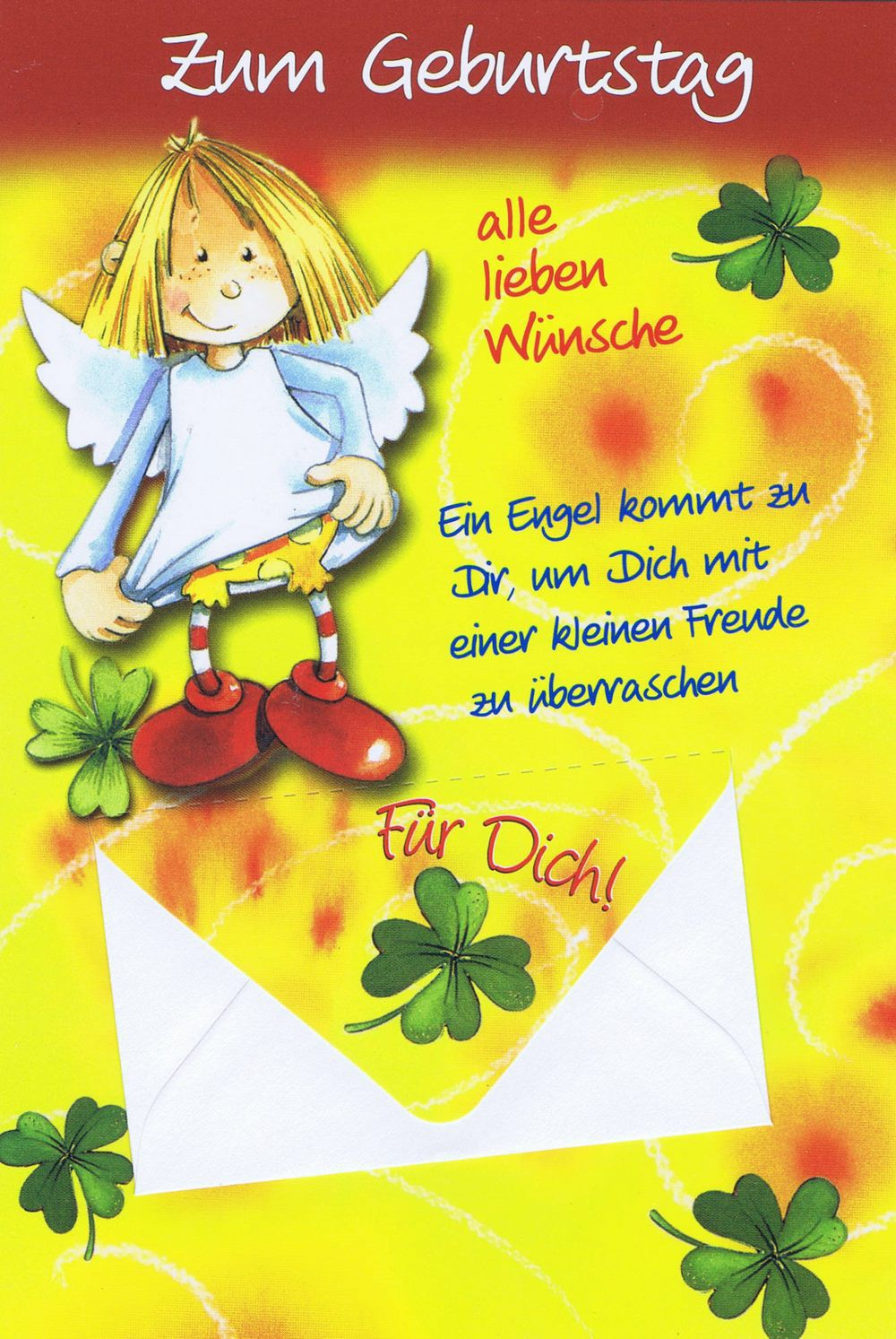 Geburtstagskarten Schutzengel Mit Geldkuvert 201274 mit Geburtstagsglückwunschkarten