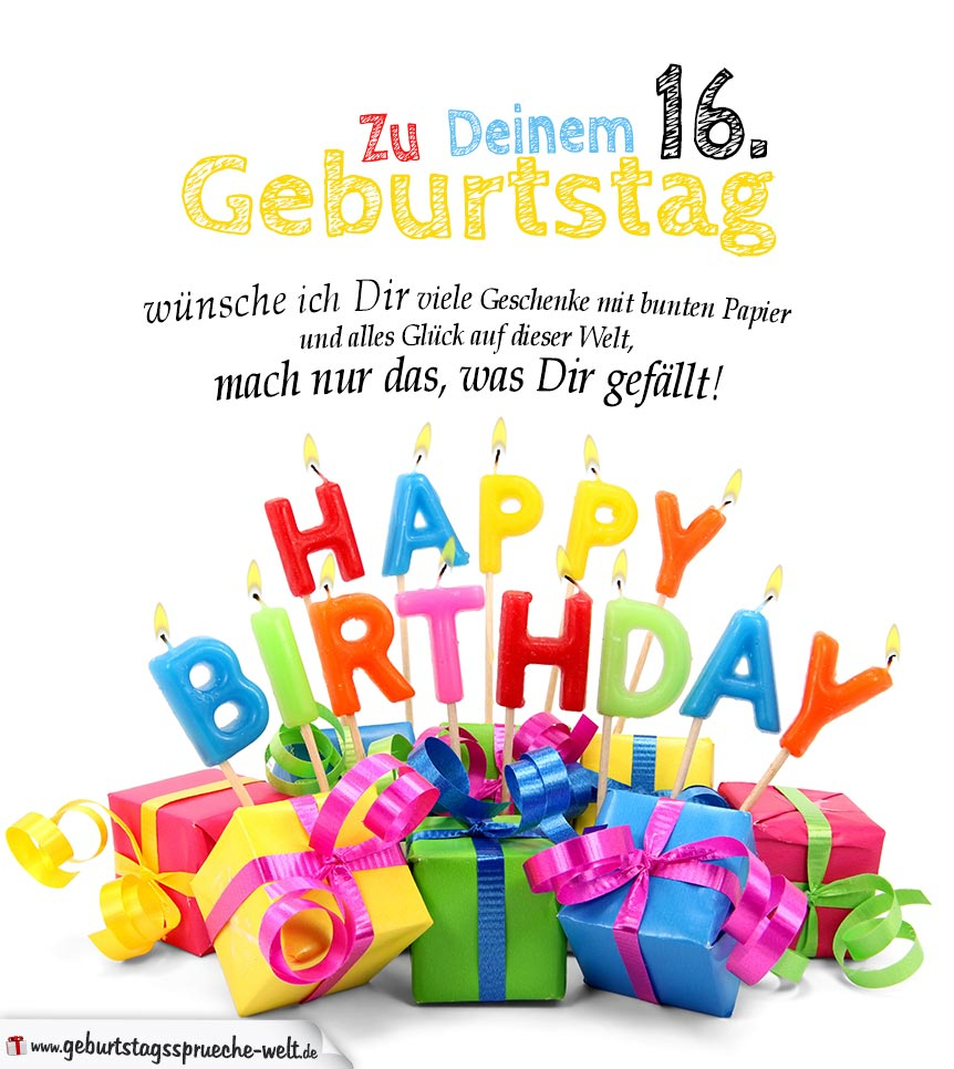 Geburtstagskarten Zum Ausdrucken 16. Geburtstag in Glückwunschkarten Zum Geburtstag Zum Ausdrucken Kostenlos