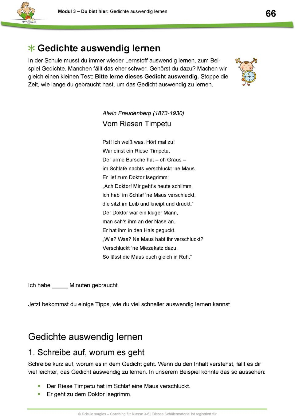 Gedichte Auswendig Lernen - Pdf Free Download über Gedichte Zum Auswendig Lernen 5 Klasse
