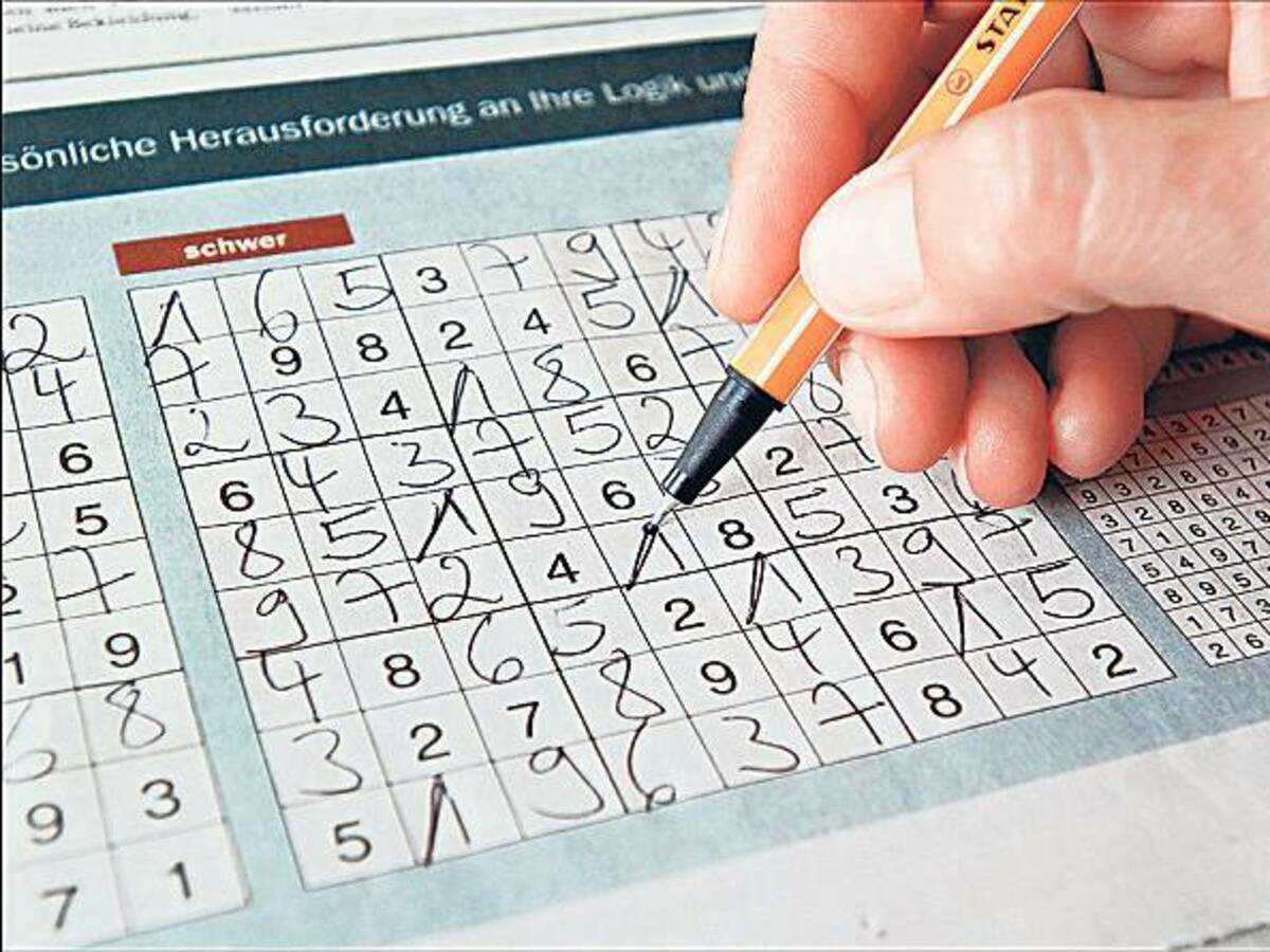 Gehirnjogging: Sudoku Stoppt Den Geistigen Verfall Nicht verwandt mit Sudoku Schwer Drucken