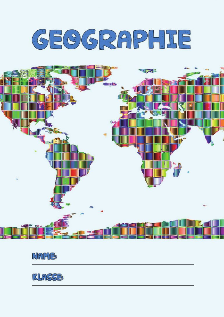 Geographie Deckblatt In 2020 (Mit Bildern) | Deckblatt bei Deckblätter