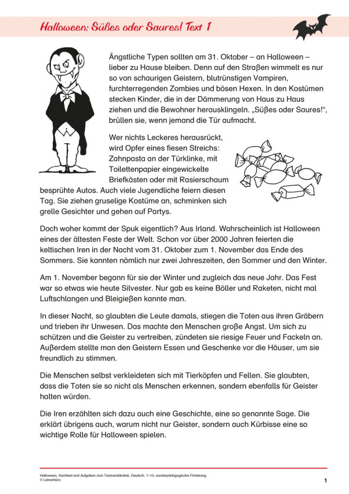 Geschichte Halloween Grundschule in Halloween Geschichten Für Kindergartenkinder