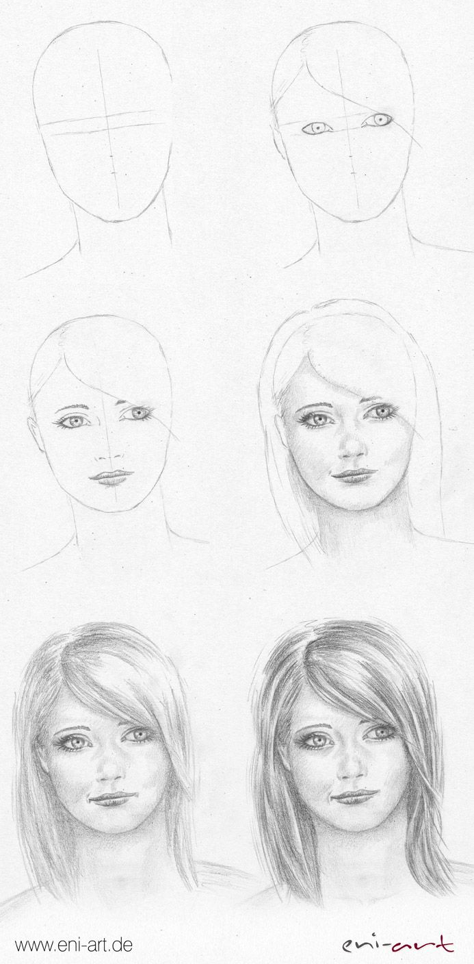 Gesicht Zeichnen: Schritt Für Schritt (Mit Bildern in Gesicht Zeichnen Anleitung