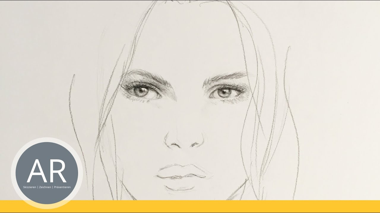 Gesichter Zeichnen. Mit Wenig Aufwand Ein Gesicht Skizzieren.  Porträt-Zeichenkurse Akademie Ruhr innen Portrait Zeichnen Lernen