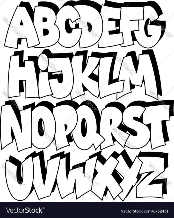 Graffiti Alphabet Stock Fotos Und Buchstaben - Graffiti verwandt mit Graffiti Schriftarten Abc