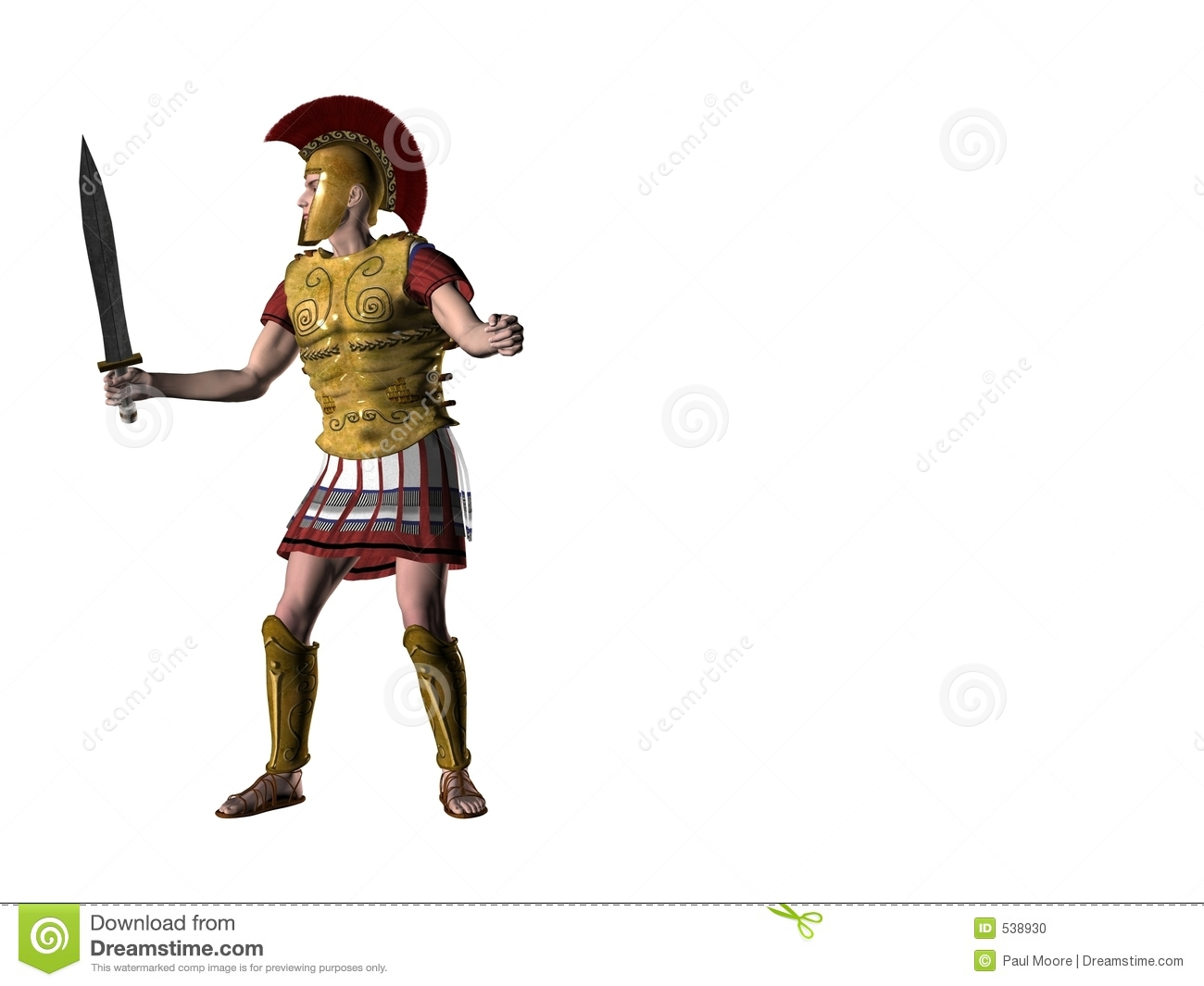 Griechischer Krieger 1 Stock Abbildung. Illustration Von für Griechische Krieger