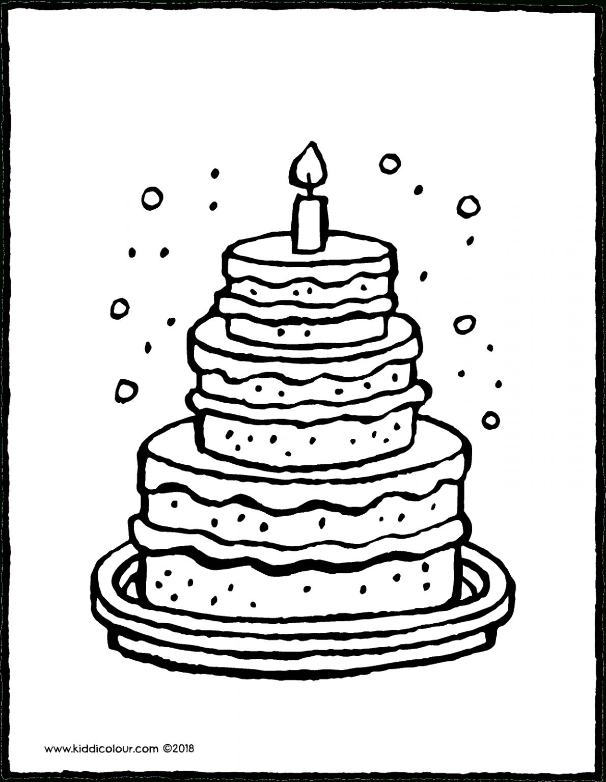 Ausmalbild Torte - kinderbilder.download | kinderbilder.download