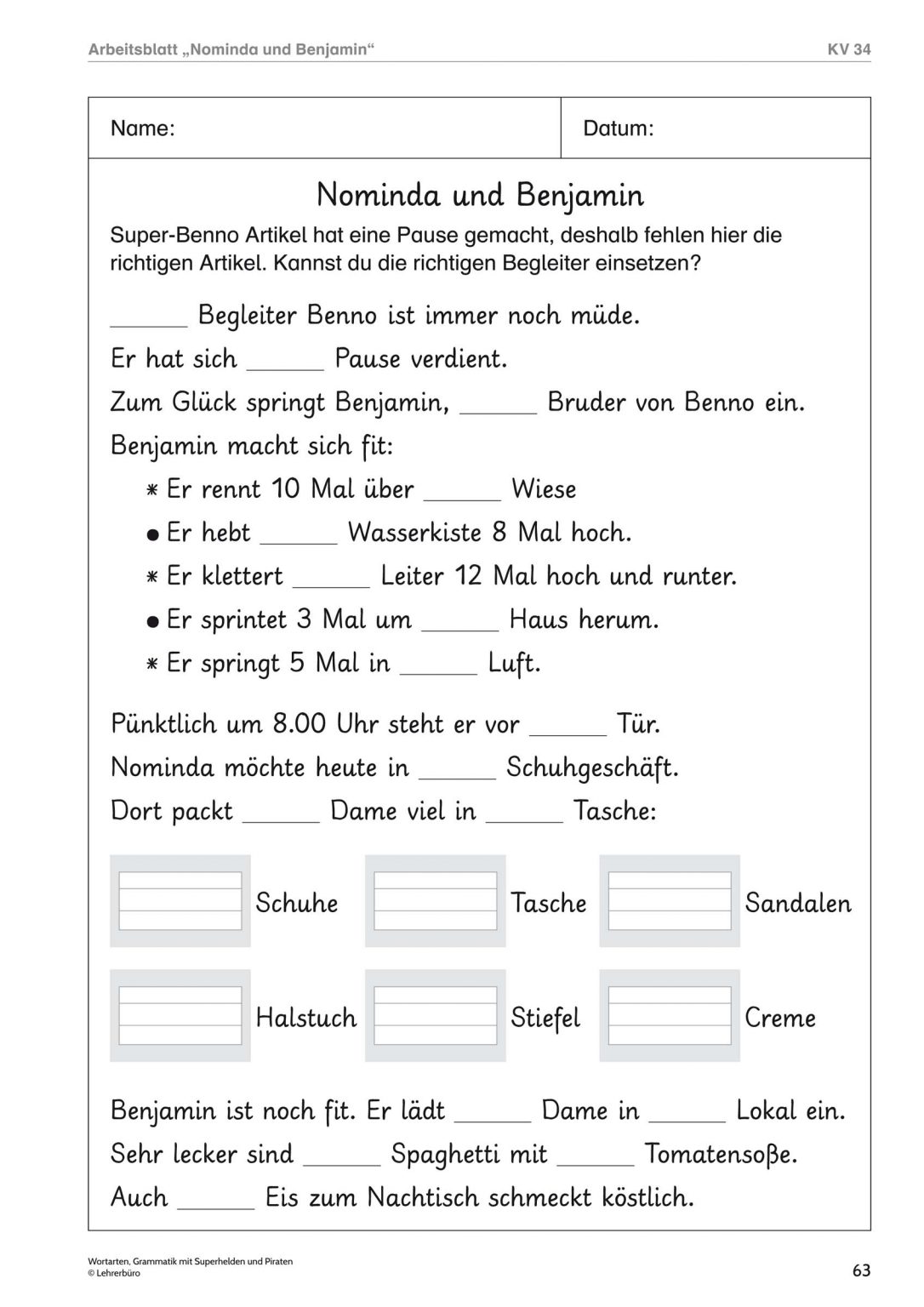 Deutsch 4 Klasse Arbeitsblätter Zeitformen - kinderbilder.download