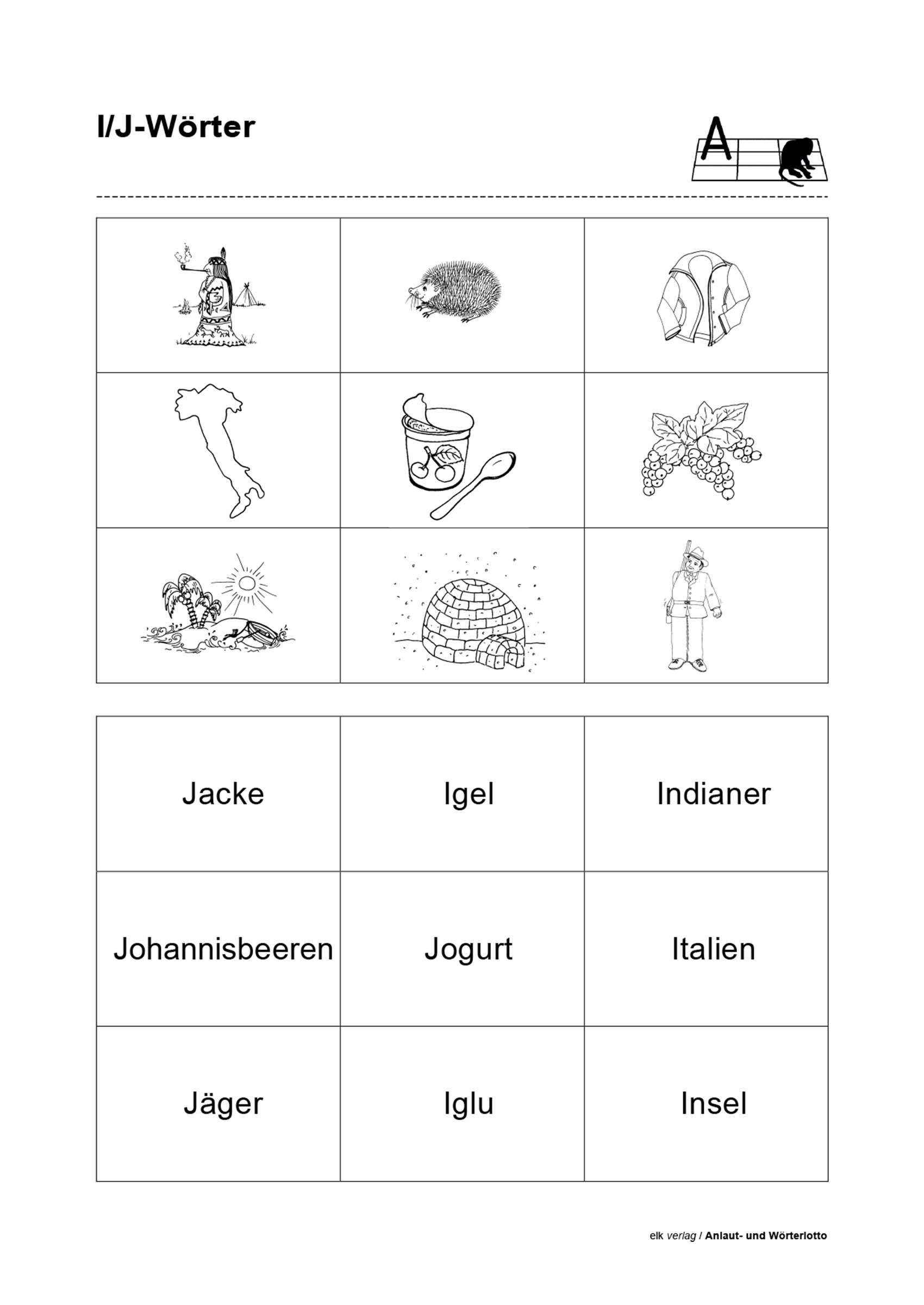 Grundschule Unterrichtsmaterial Deutsch Phonologische mit Wörter Mi J