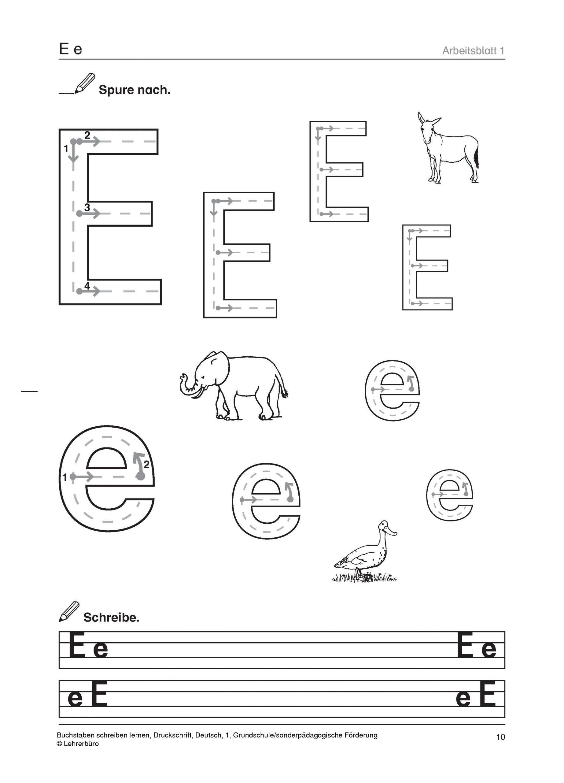 Grundschule Unterrichtsmaterial Deutsch Schriftsprache bei Buchstaben Schreiben Lernen 1 Klasse