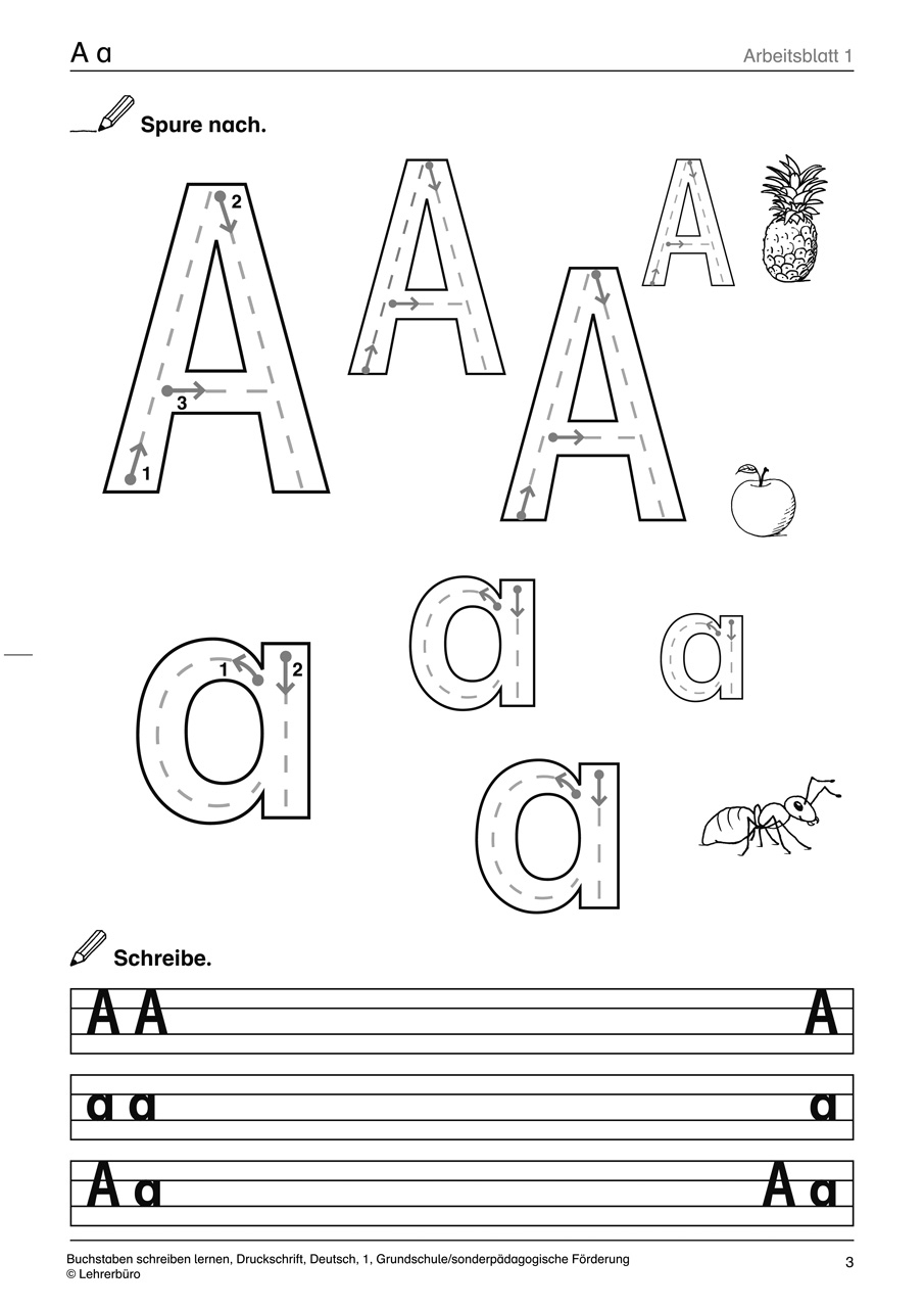 Grundschule Unterrichtsmaterial Deutsch Schriftsprache über Buchstaben Schreiben Lernen 1 Klasse
